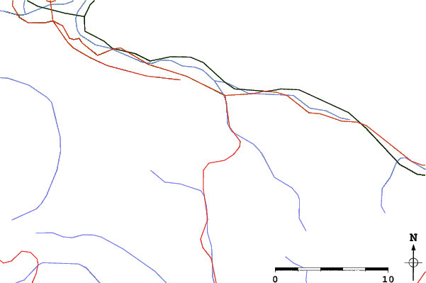 Roads and rivers close to Wald am Schoberpaß/Sonnberglifte