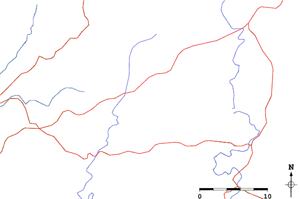 Roads and rivers close to Welli Hilli Park