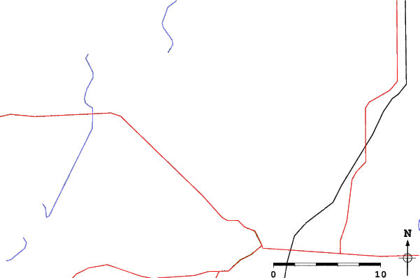 Roads and rivers close to Wild Mountain Ski and Snowboard Area