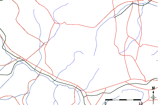 Roads and rivers close to Yunomaru